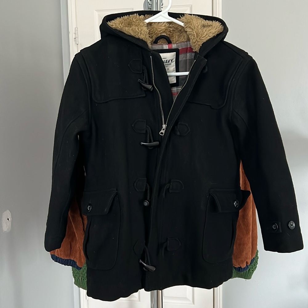 Old Navy Black Wool Pea Coat